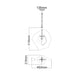 Buy Pendant Lights Australia METEORA Stainless Steel With Silvered Glass 1 Light Pendant - METEORA1