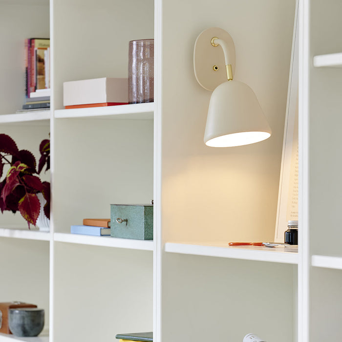 Buy Bedside Reading Lights Australia Fleur Bedside Reading Light Beige Metal - 2112101001
