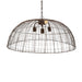 Buy Pendant Lights Australia Cray Dome 3 Light Wire Weave Dome Pendant Antique Copper - ZAF11137