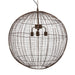 Buy Pendant Lights Australia Cray Ball Large 3 Light Wire Weave Ball Pendant Antique Copper - ZAF11135