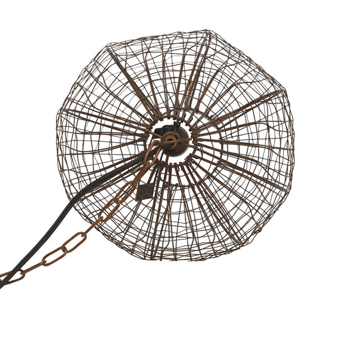 Buy Pendant Lights Australia Cray Ball Small 1 Light Wire Weave Ball Pendant Antique Copper - ZAF11136