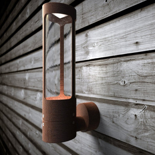 Buy Exterior Wall Lights Australia Helix Exterior Wall Light Corten Metal - 77479938