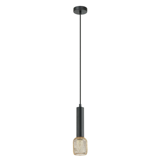 Buy Mini Pendants Australia Mikro 1 Light Pendant Brass Mesh Cylinder - MIKRO1
