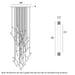 Buy Cluster Pendants Australia MILAZO Cluster Pendant 60 Lights Gold 3000K - MILAZO PE60-GD3K