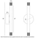 Buy Up / Down Wall Lights Australia MILAZO Up &  Down Wall 2 Lights Gold 3000K - MILAZO WB2-GD3K