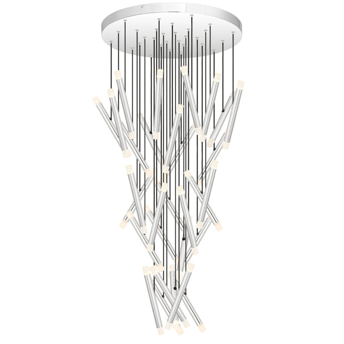 Buy Cluster Pendants Australia MILAZO Cluster Pendant 60 Lights Chrome 3000K - MILAZO PE60-CH3K