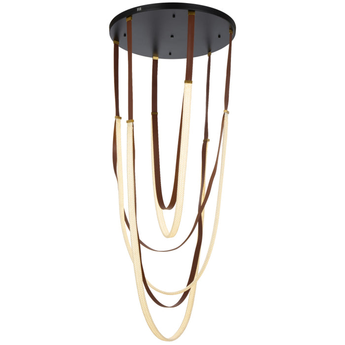 Mio LED Pendant 128W 3000K Black - MIO PE80-BK
