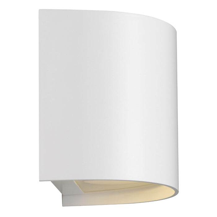 Miro Aluminium Single Exterior Wall Light White - MIRO EX1-WH