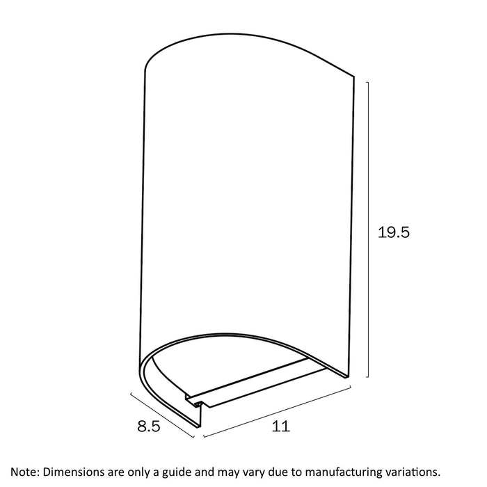 Miro Aluminium Up & Down Exterior Wall Light Grey- MIRO EX2-GY