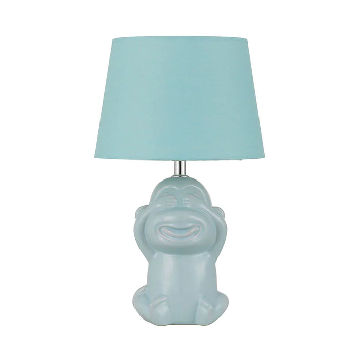Buy Table Lamps Australia Misaru Table Lamp Blue Ceramic / Fabric - MISARU TL-BL
