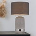 Buy Table Lamps Australia MISTY Table Lamp Silver / Grey Ceramic / Fabric - MISTY TL-SL