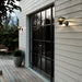 Buy Exterior Wall Lights Australia Kurnos Exterior Wall Light W200mm Black Metal - 2118061003