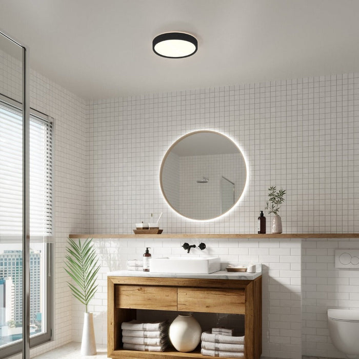 Buy Outdoor Close To Ceiling Lights Australia Noxy Outdoor Close To Ceiling Light Black Plastic 2CCT - 2015356103