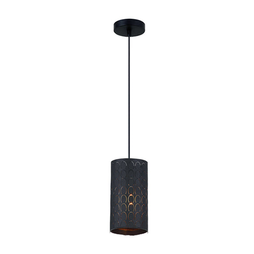 Buy Mini Pendants Australia MODELLO Embossed Oblong 1 Light Pendant Black - MODELLO2