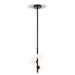 Buy Pendant Lights Australia Moran 3 Light Pendant Black Metal / Opal Matt Glass - MORAN PE03-BKOP