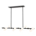 Buy Island Pendant Lights Australia Moran 14 Light Island Pendant Black Metal / Opal Matt Glass - MORAN PE14-BKOP