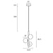 Buy Pendant Lights Australia Moran 3 Light Pendant Black Metal / Opal Matt Glass - MORAN PE03-BKOP