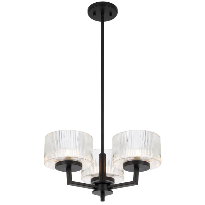 Moreno Pendant 3 Lights Black - MORENO PE3-BK