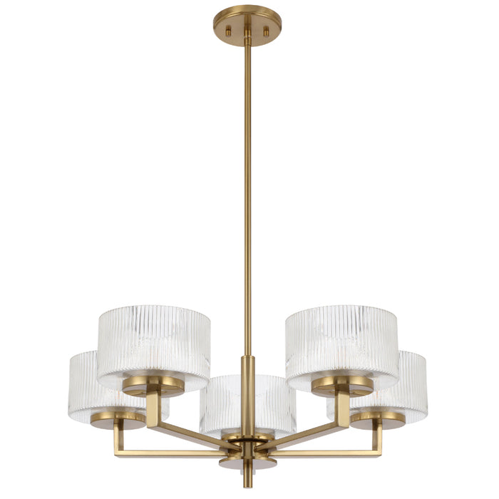 Moreno Pendant 5 Lights Antique Gold - MORENO PE5-AG