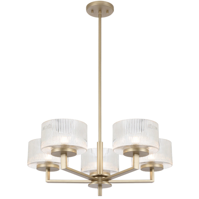 Moreno Pendant 5 Lights Antique Silver - MORENO PE5-AS