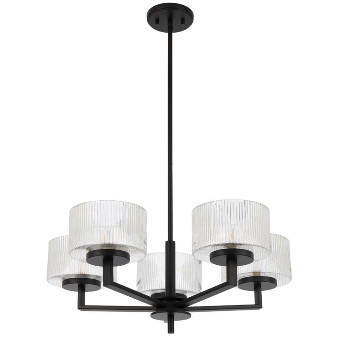 Moreno Pendant 5 Lights Black - MORENO PE5-BK