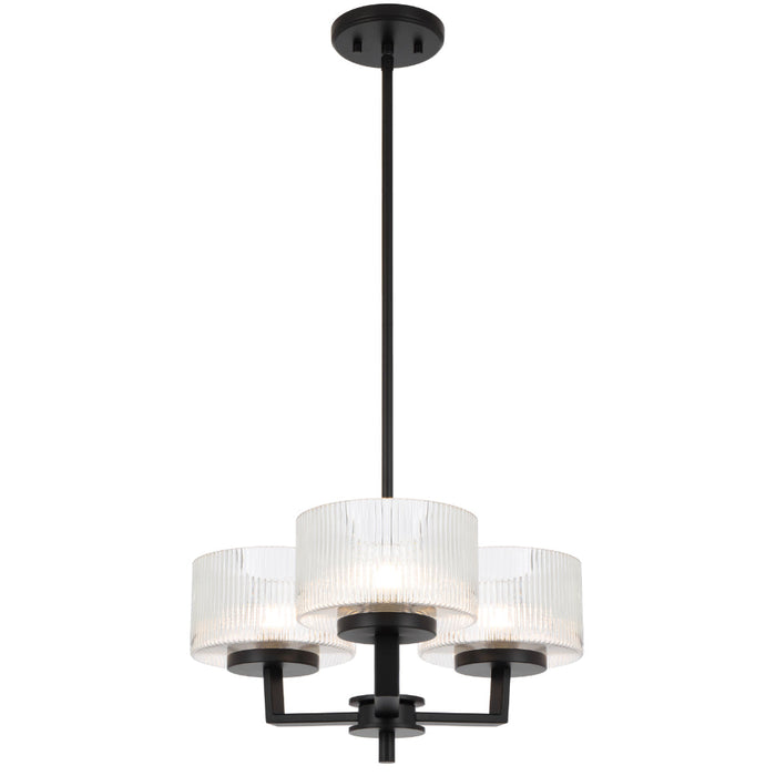 Moreno Pendant 3 Lights Black - MORENO PE3-BK