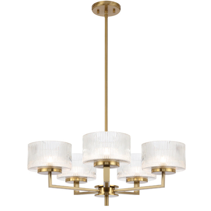 Moreno Pendant 5 Lights Antique Gold - MORENO PE5-AG