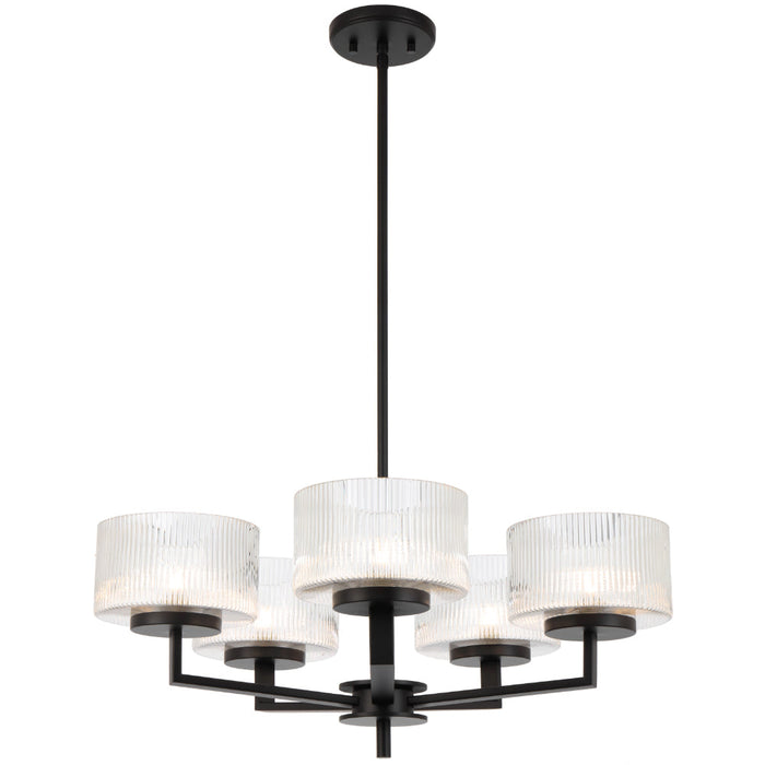 Moreno Pendant 5 Lights Black - MORENO PE5-BK