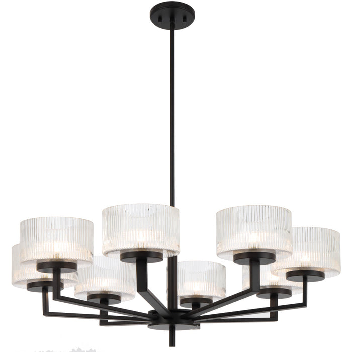Moreno Pendant 8 Lights Black - MORENO PE8-BK