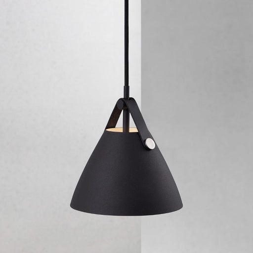 Buy Pendant Lights Australia Strap Pendant Light W165mm Black Metal - 84303003