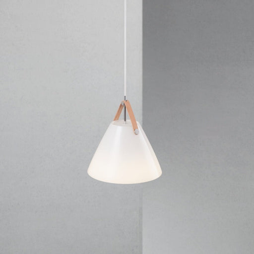 Buy Pendant Lights Australia Strap Pendant Light W270mm Opal white Glass - 84313001