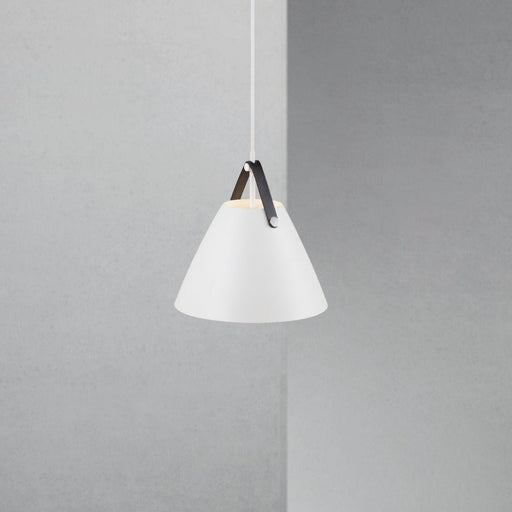 Buy Pendant Lights Australia Strap Pendant Light W270mm White Metal - 84333001