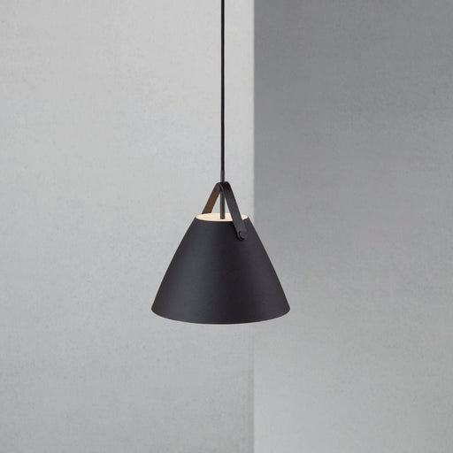 Buy Pendant Lights Australia Strap Pendant  Light W270mm Black Metal - 84333003
