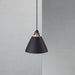 Buy Pendant Lights Australia Strap Pendant  Light W270mm Black Metal - 84333003