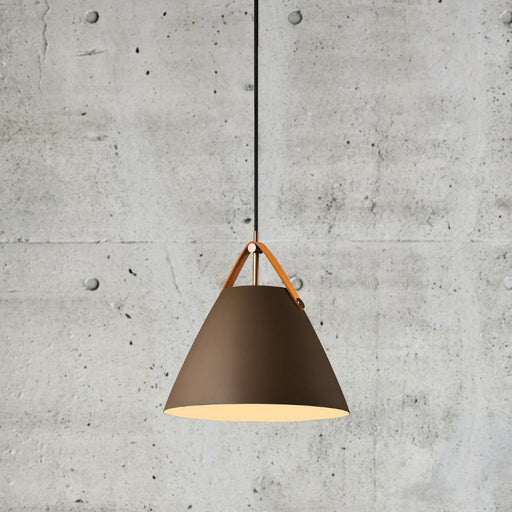 Buy Pendant Lights Australia Strap Pendant Light W270mm Beige Metal - 84333009