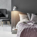 Buy Bedside Reading Lights Australia Strap Bedside Reading Light White Metal - 84291001