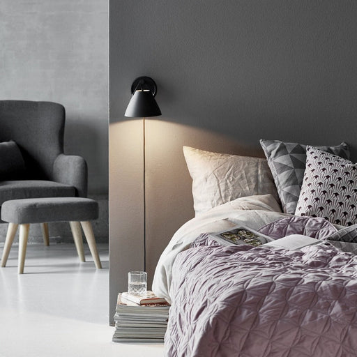 Buy Bedside Reading Lights Australia Strap Bedside Reading Light Black Metal - 84291003