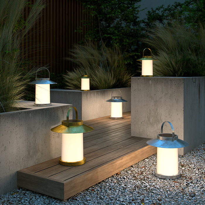 Buy Solar Lights Australia Temple Solar Light W226mm Galvanized 3000K - 2218325031