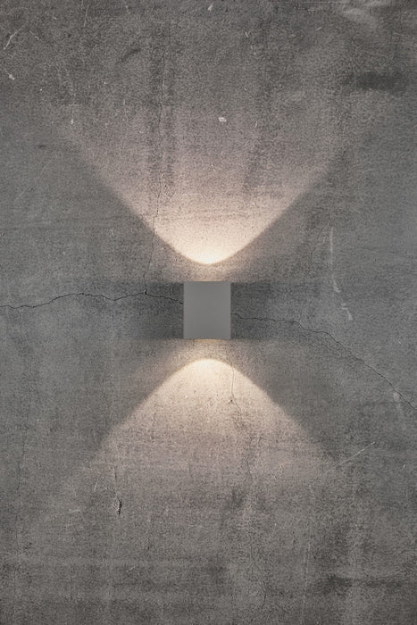 Canto Kubi Up & Down Aluminium Wall Light 6W 3000k Grey - 49711010