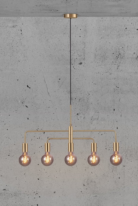 Gloom 5 Light Pendant Brass - 2113053035