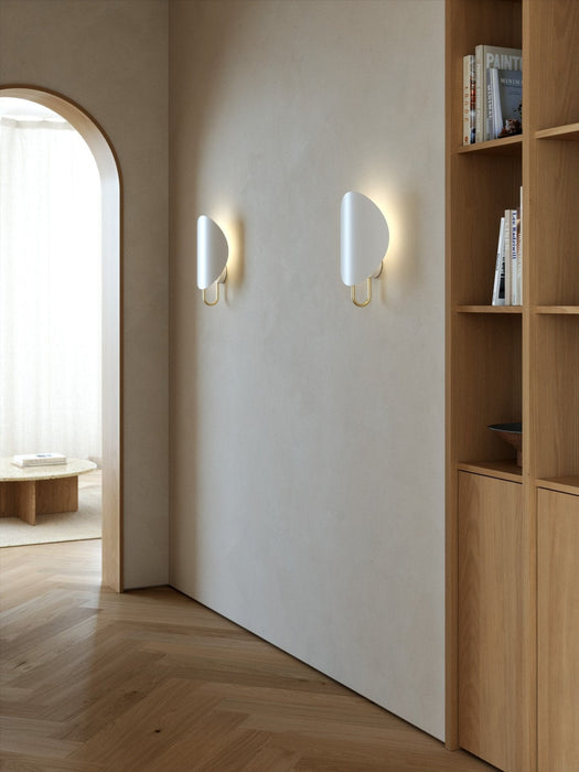 Spargo Wall Light White & Brass - 2320361001