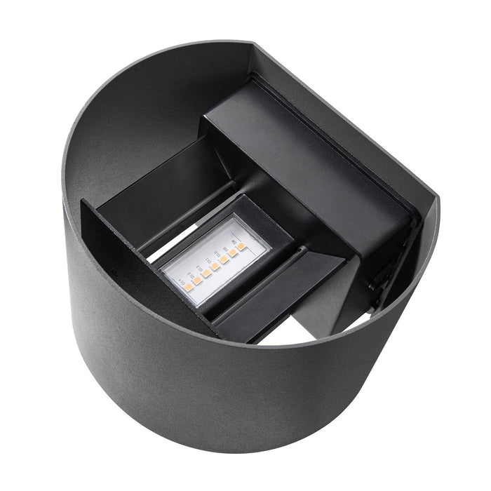 Milda Curved LED Wall Light Anthracite - 2418351050