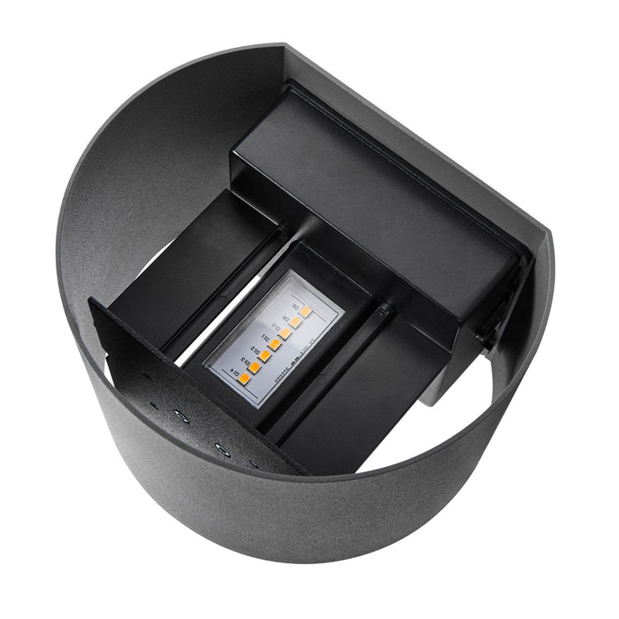 Milda Curved LED Wall Light Anthracite - 2418351050