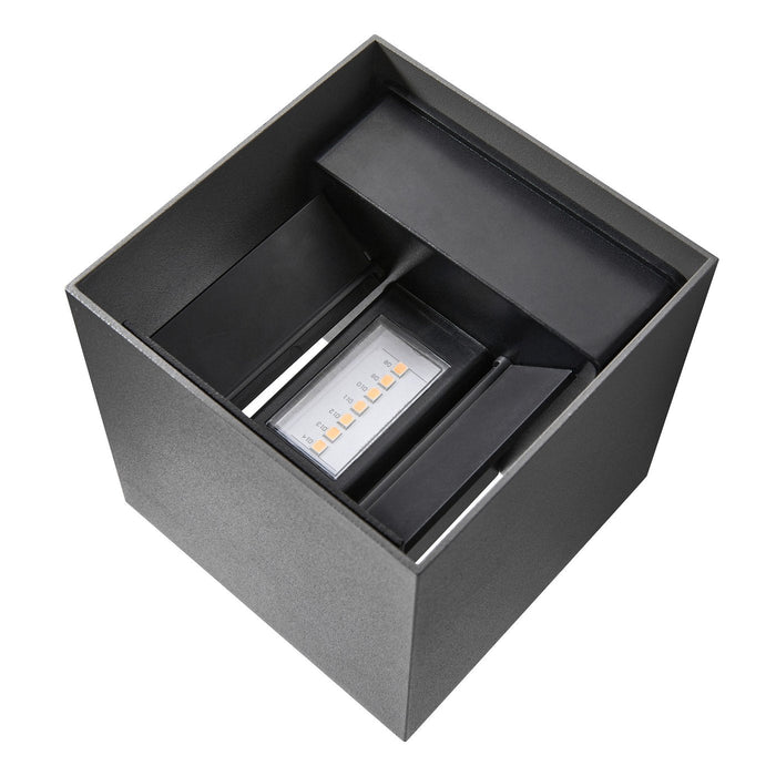 Milda Kubi LED Wall Light Anthracite - 2418331050