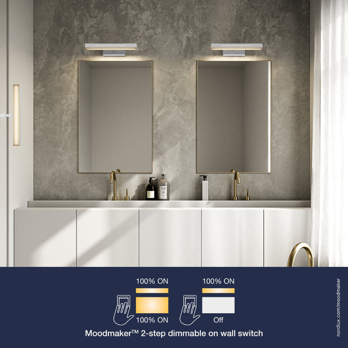 Buy Bathroom Vanity Lights Australia Otis 40 Wall Light White - 2015401001