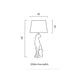 Buy Table Lamps Australia Nala 1 Light Table Lamp Black - NALA TL-BK