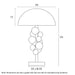 Buy Table Lamps Australia Narvik Table Lamp Antique Gold / White Marble - NARVIK TL-AGCL