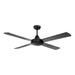 Buy AC Ceiling Fans Australia Azure AC Ceiling Fan 48" Matt Black Blades - A2322