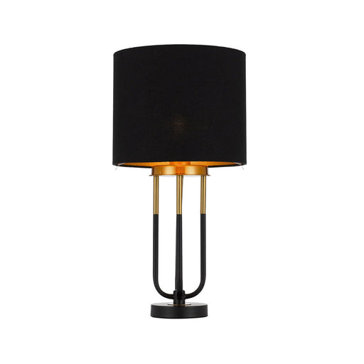 Buy Table Lamps Australia Negas 1 Light Table Lamp Antique Gold & Black - NEGAS TL-BKAG
