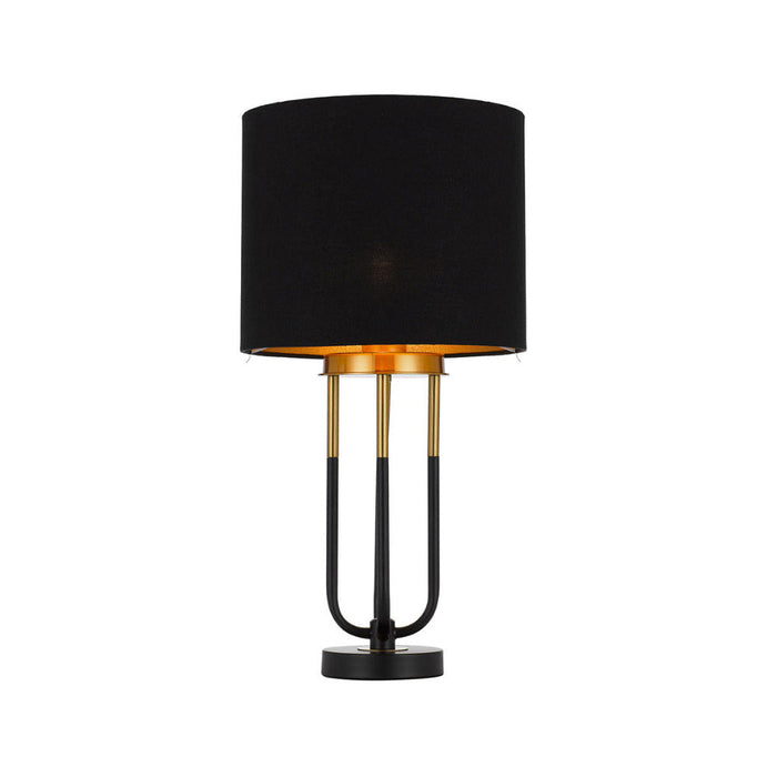 Buy Table Lamps Australia Negas 1 Light Table Lamp Antique Gold & Black - NEGAS TL-BKAG